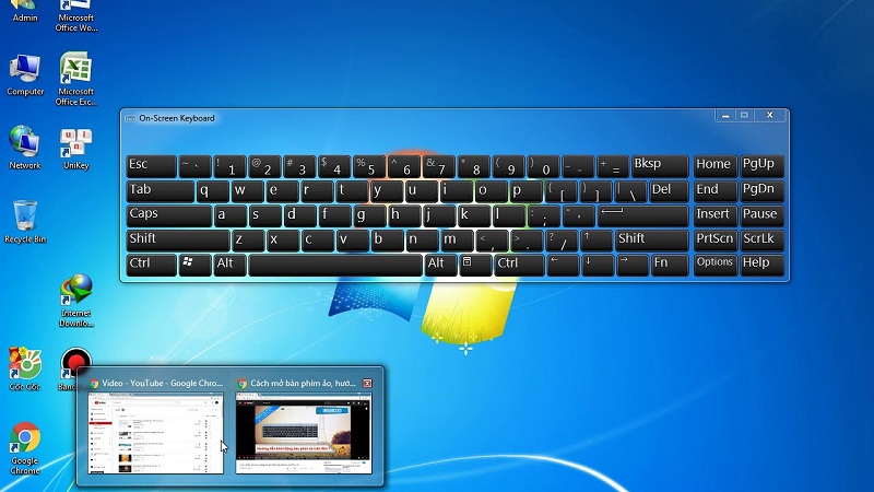 Cách mở bàn phím ảo trên Windown 10