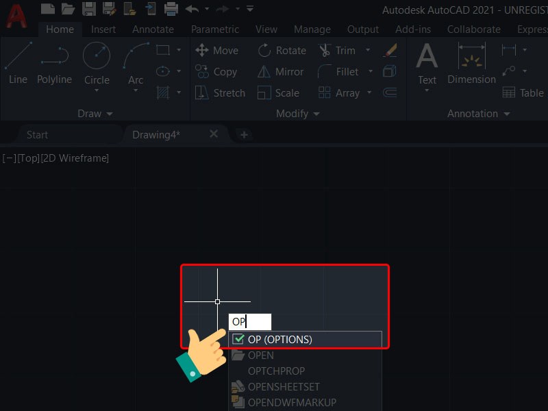 Cách reset AutoCAD về mặc định