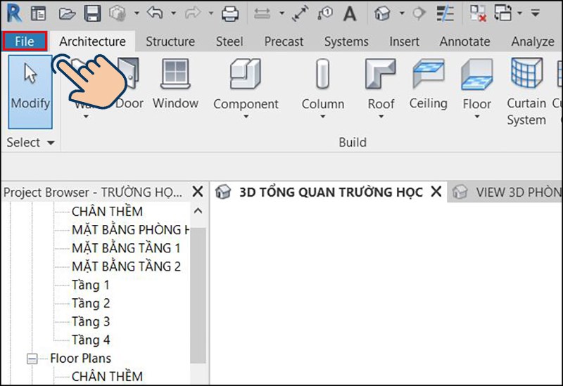 Cách xuất file Revit sang Sketchup không bị lỗi