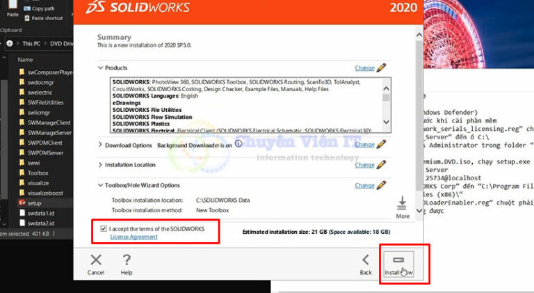 Tải Và Cài Đặt Solidworks 2021