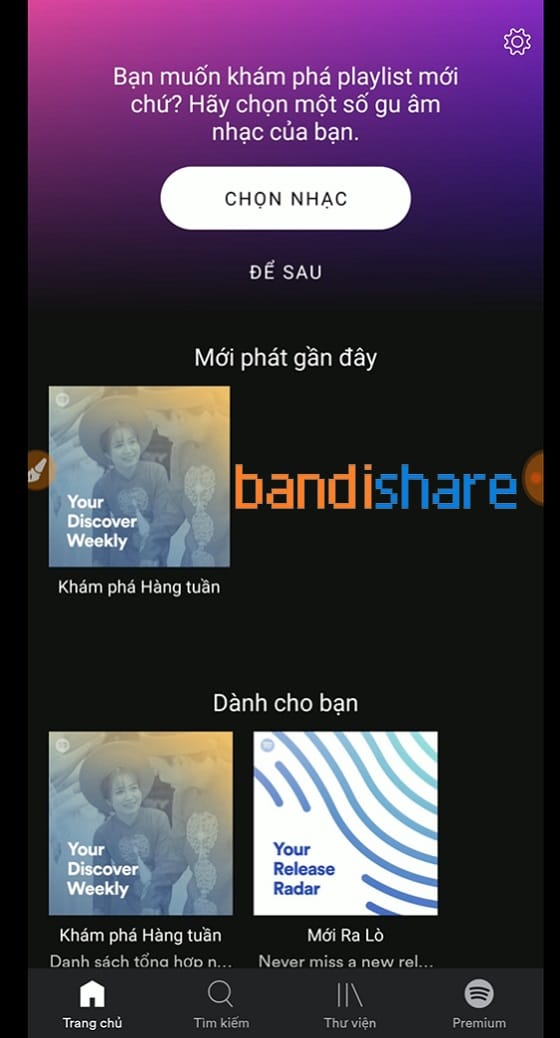 Cài đặt Spotify APK Mở Khóa Premium