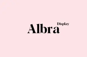 Font Albra Display Light