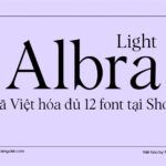 Font Albra Light