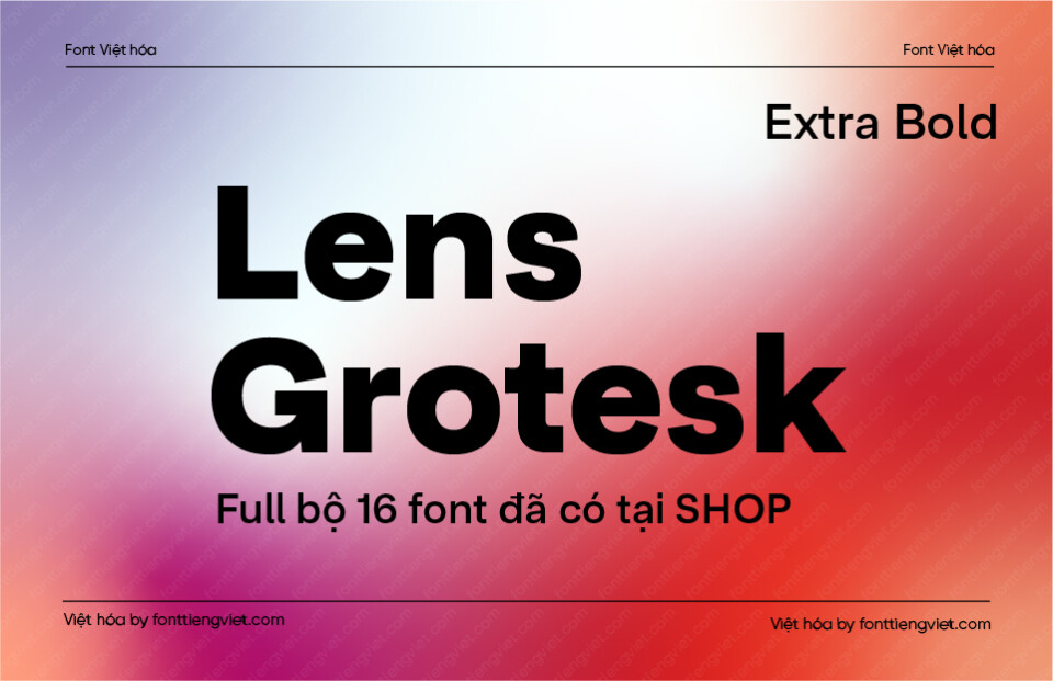 Font Lens Grotesk Extra Bold