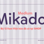 Font Mikado Medium