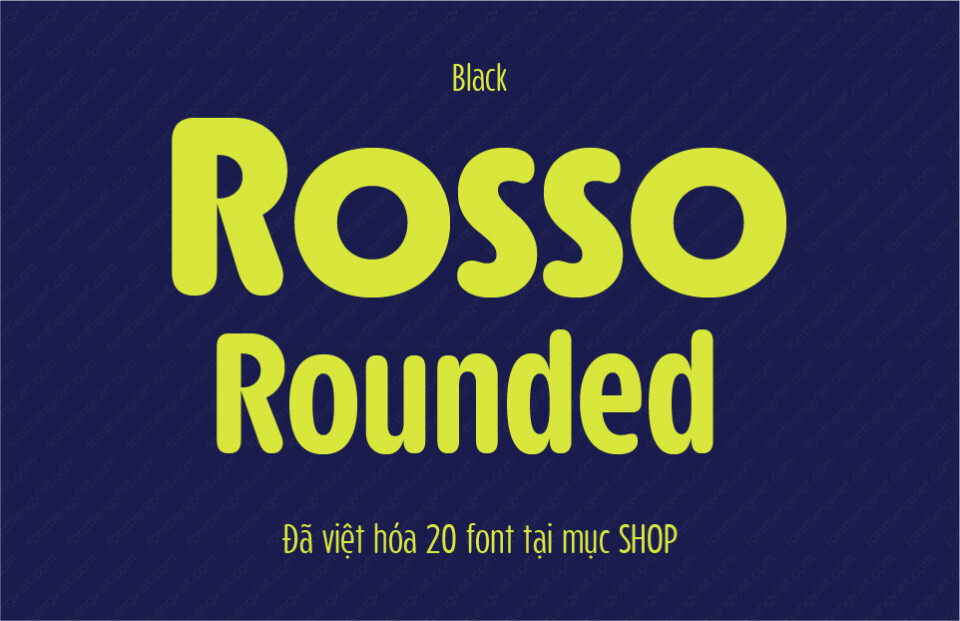 Font Rosso Rounded Black