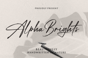 Font Alpha Brights