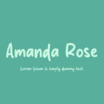 Font Amanda Rose