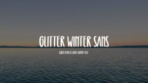 Font Glitter Winter Sans