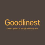 Font Goodlinest Thin Italic