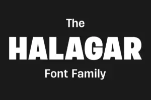 Font Halagar Extra Bold