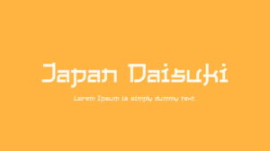 Font Japan Daisuki