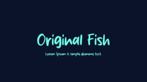 Font Original Fish