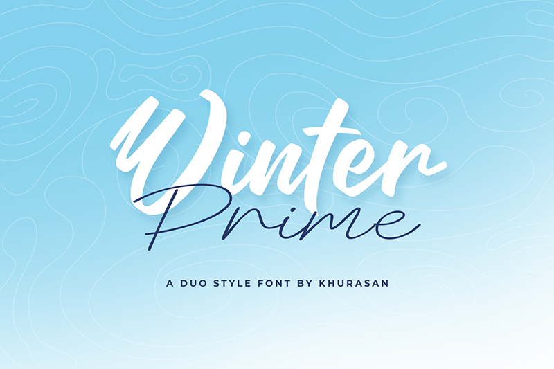 Font Winter Prime Monoline