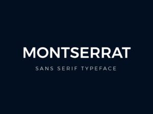 font montserrat